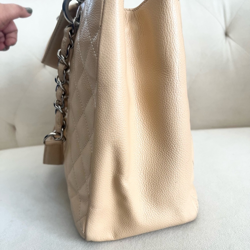 Chanel Classic Timeless GST Beige Caviar with Silver hardware Bag - Picture 6 of 16
